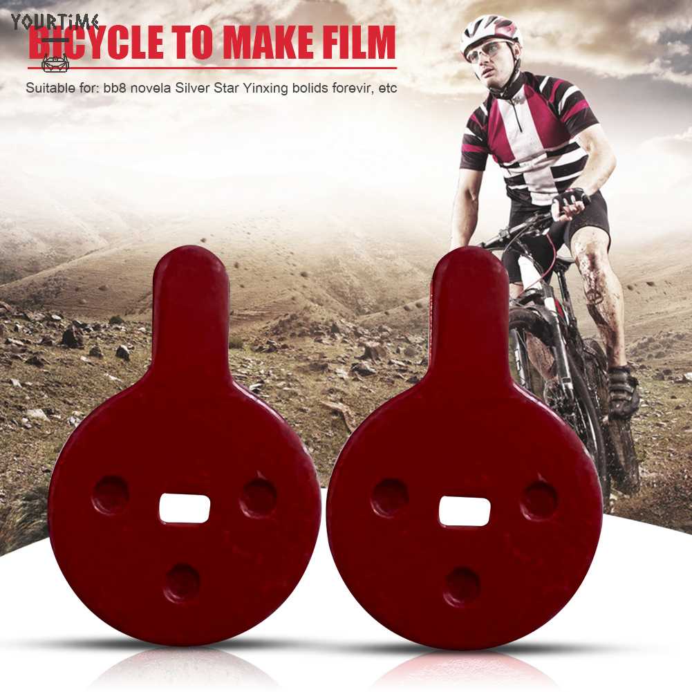 Set 2 Cặp Má Phanh Xe Đạp Leo Núi Bán Kim Loại