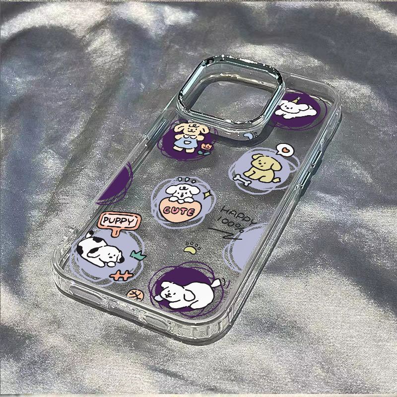 ✅Ốp Điện Thoại Mềm Chống Sốc In Hình Cún Con Cho Iphone 87 / 11 1314promax 12Plus