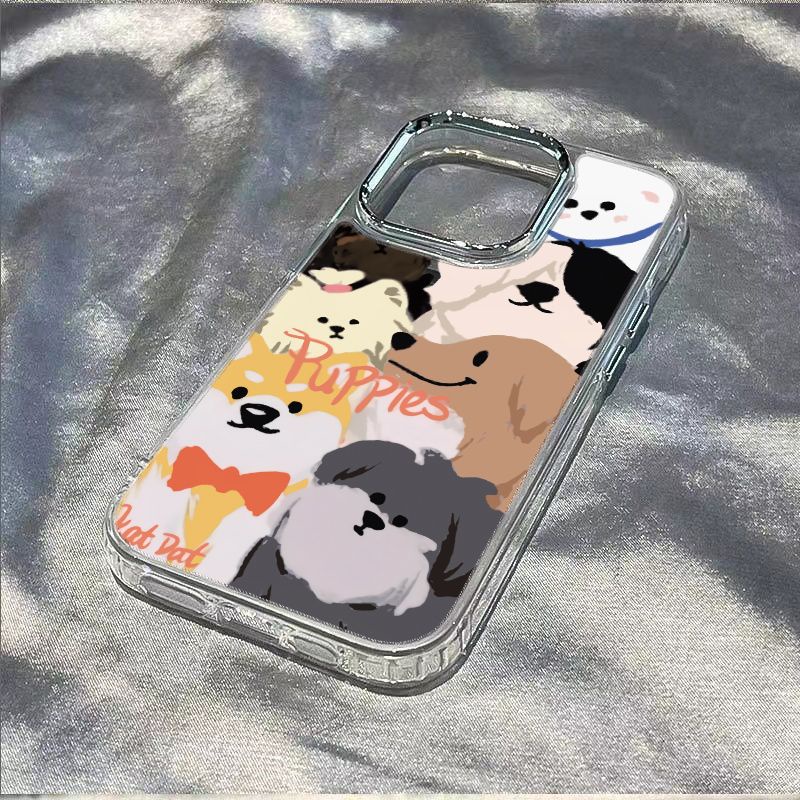 ✅Ốp Điện Thoại Mềm Chống Sốc Họa Tiết Cún Con Dễ Thương Dành Cho Iphone 11 / 12 8 Max 71314 Pro 6MQP