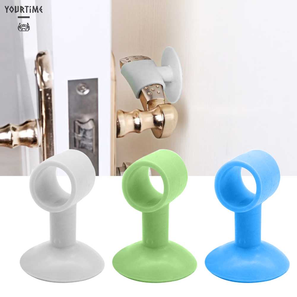 Bộ 2 Miếng Đệm Silicone Dán Tay Nắm Cửa Chống Va Đập
