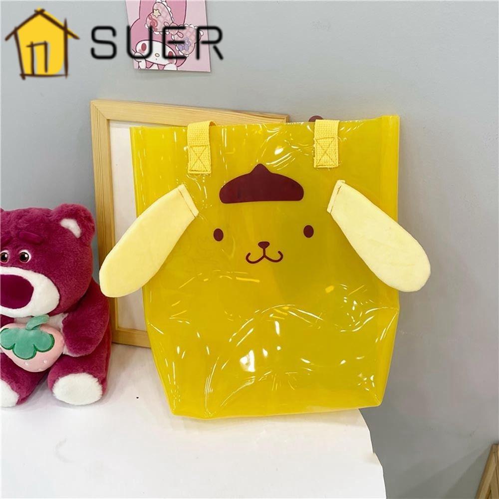 Túi Đựng Điện Thoại Bằng PVC Trong Suốt In Hoạt Hình Kuromi Dễ Thương Cho Bé Gái