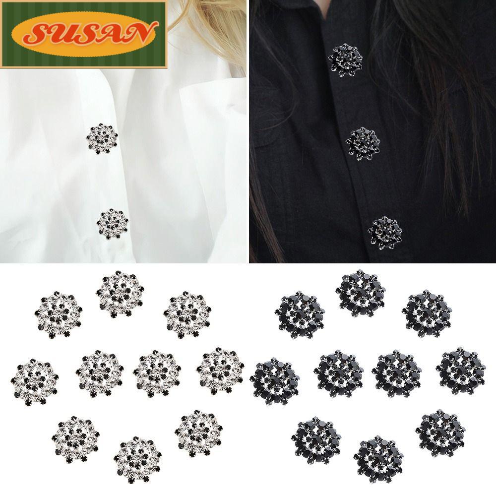 Susans 10 Cái / Bộ Kim Loại|Nút Áo Dùng Trang Trí Sổ Tay DIY Tiện Dụng