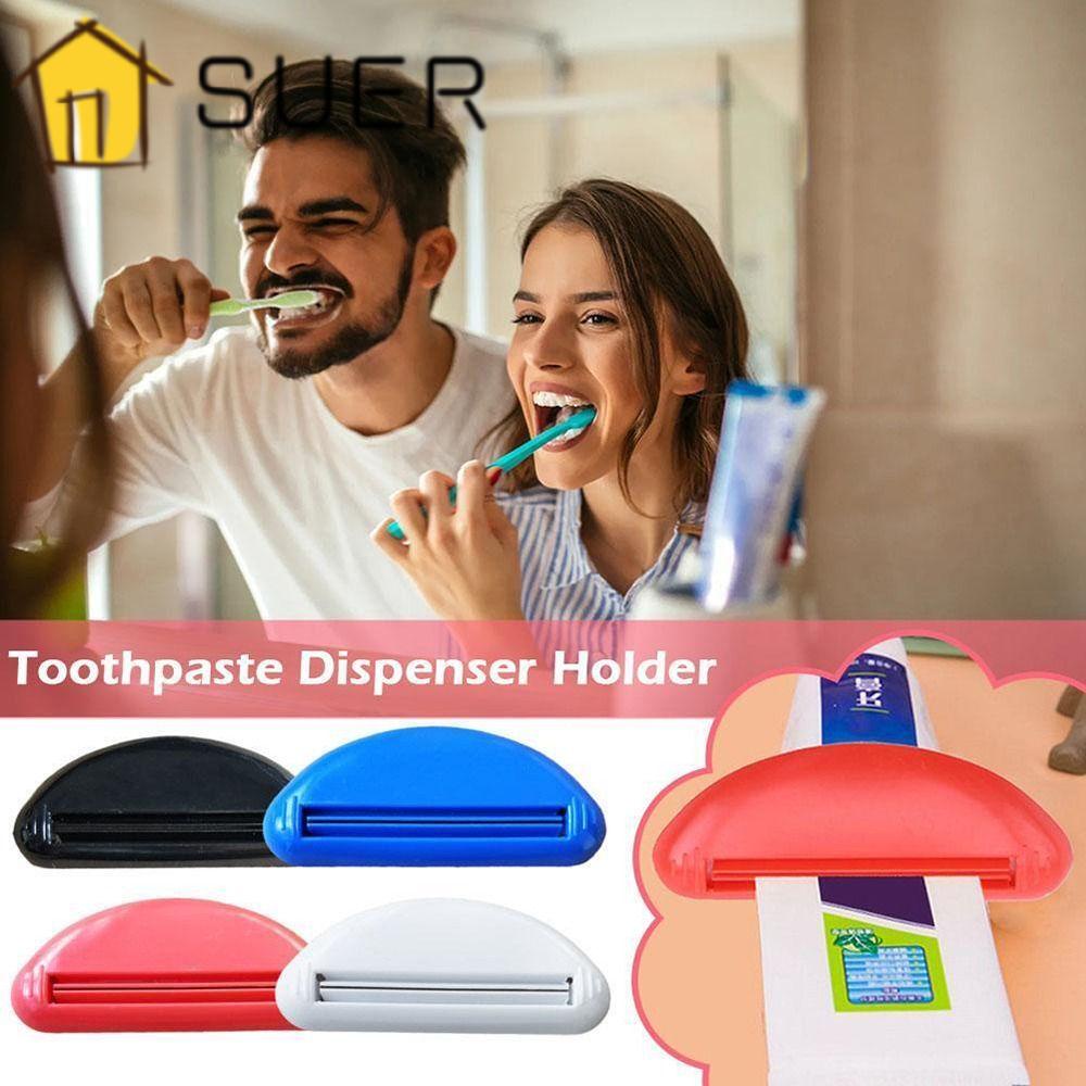 Set 6 Dụng Cụ Nặn Kem Đánh Răng Bằng Nhựa Kèm Giá Đỡ