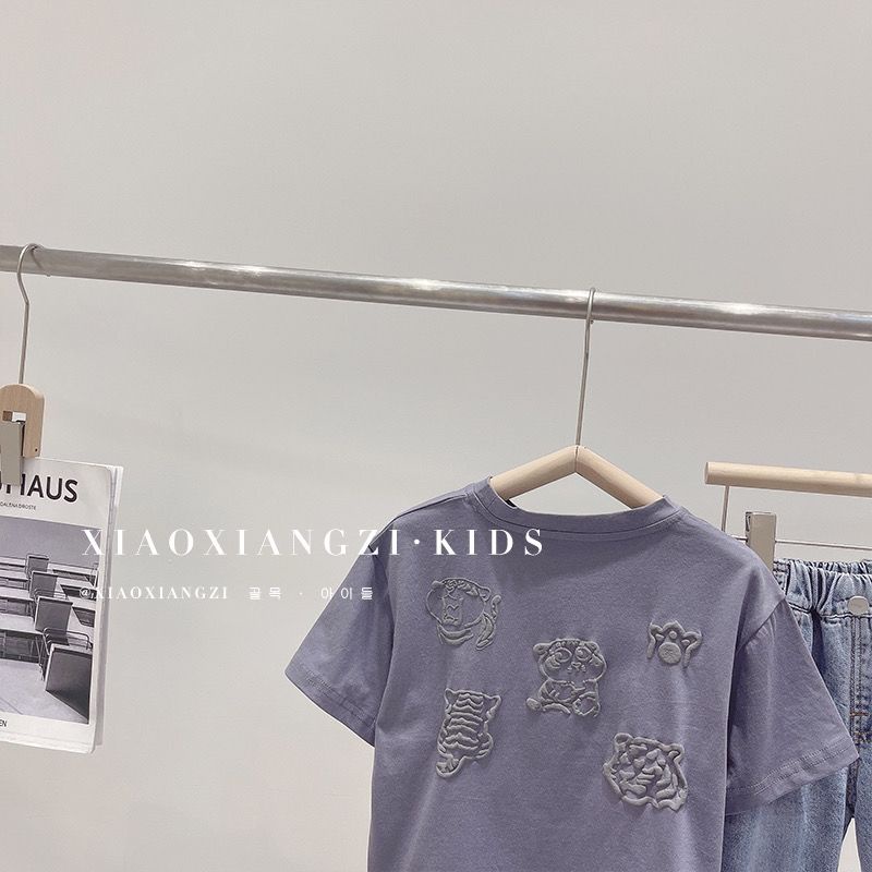 Áo Thun Tay Ngắn Cổ Tròn Dáng Rộng Thời Trang Mùa Hè Phong Cách Hàn Quốc Cho Nữ