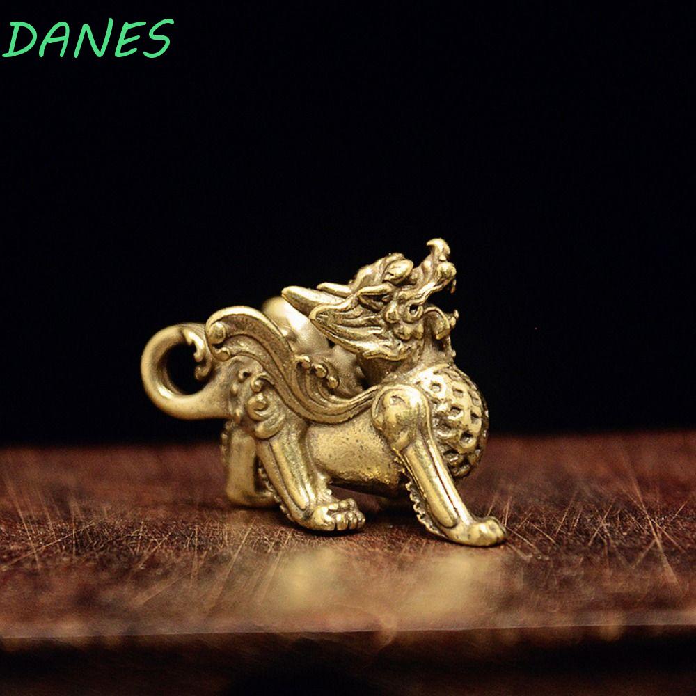 Tượng Kylin Nhỏ Bằng Đồng Thủ Công Để Bàn Trang Trí