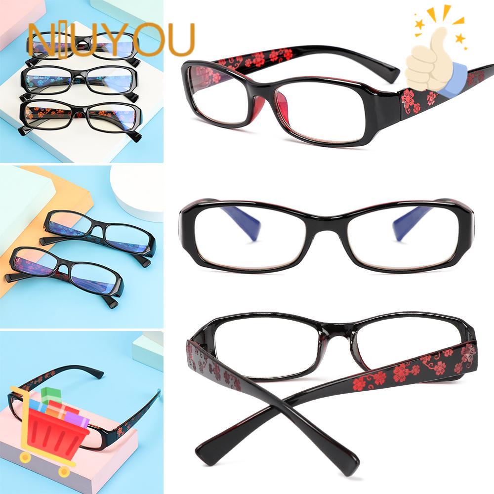 Kính đọc sách chống mỏi mắt Gọng Hoa Siêu Nhẹ Thoải Mái Chống Mệt Mỏi Phong Cách Cổ Điển