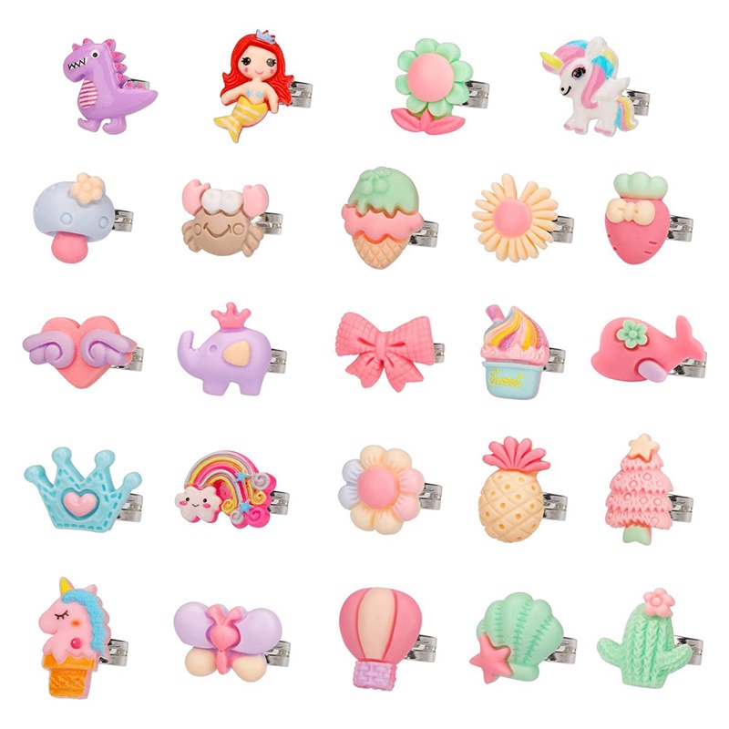 Bộ 24 Nhẫn Thiết Kế Xinh Xắn Cho Bé Gái