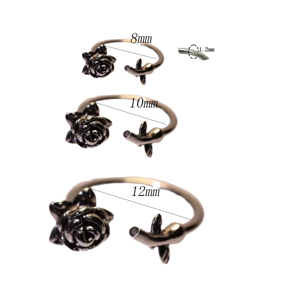 Khuyên Xỏ Cơ Thể Hình Hoa Hồng Thời Trang Hàn Quốc Cổ Điển