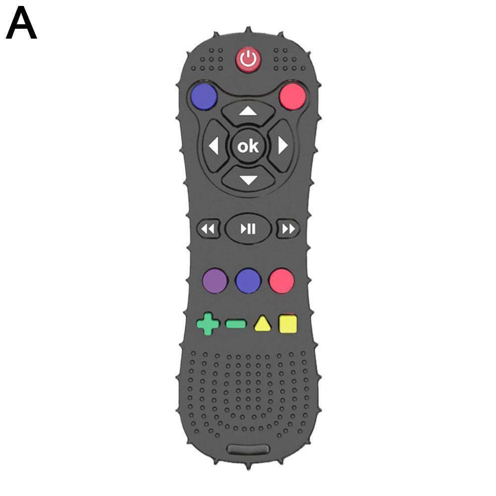 New Baby Dental Gum Baby Anti-eating Hand Grinder Silicone Dental Teether Pressable Remote Control Dental Teether