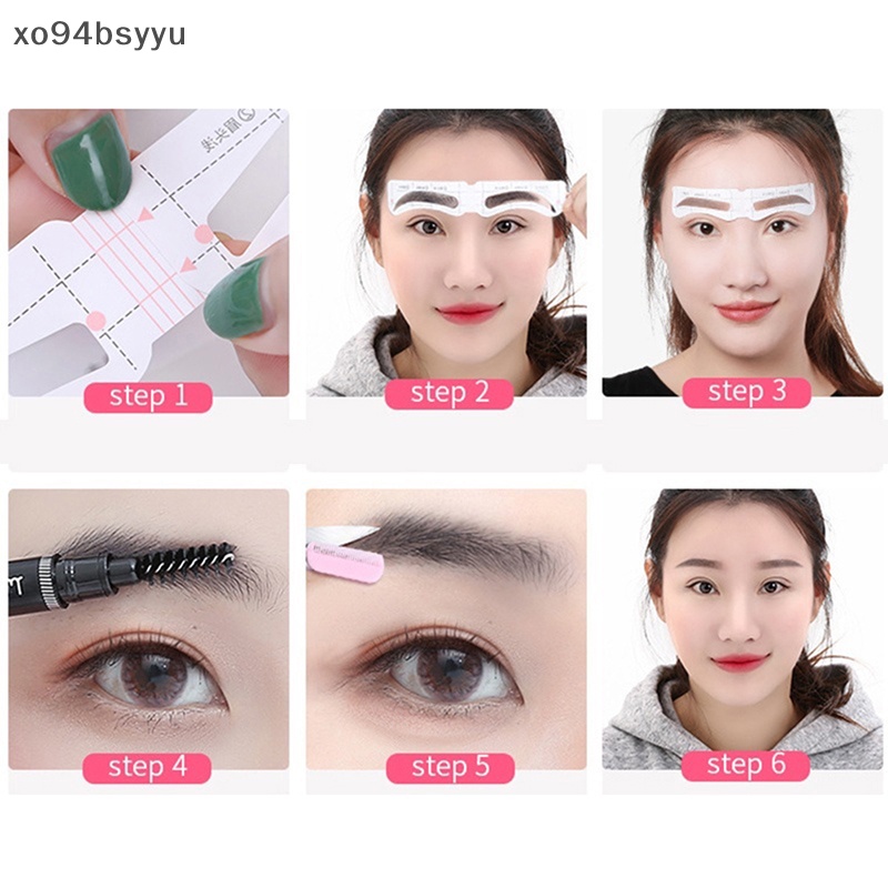 24 Cặp Khuôn Kẻ Lông Mày Xo94Bsyu Có Thể Điều Chỉnh Tiện Dụng