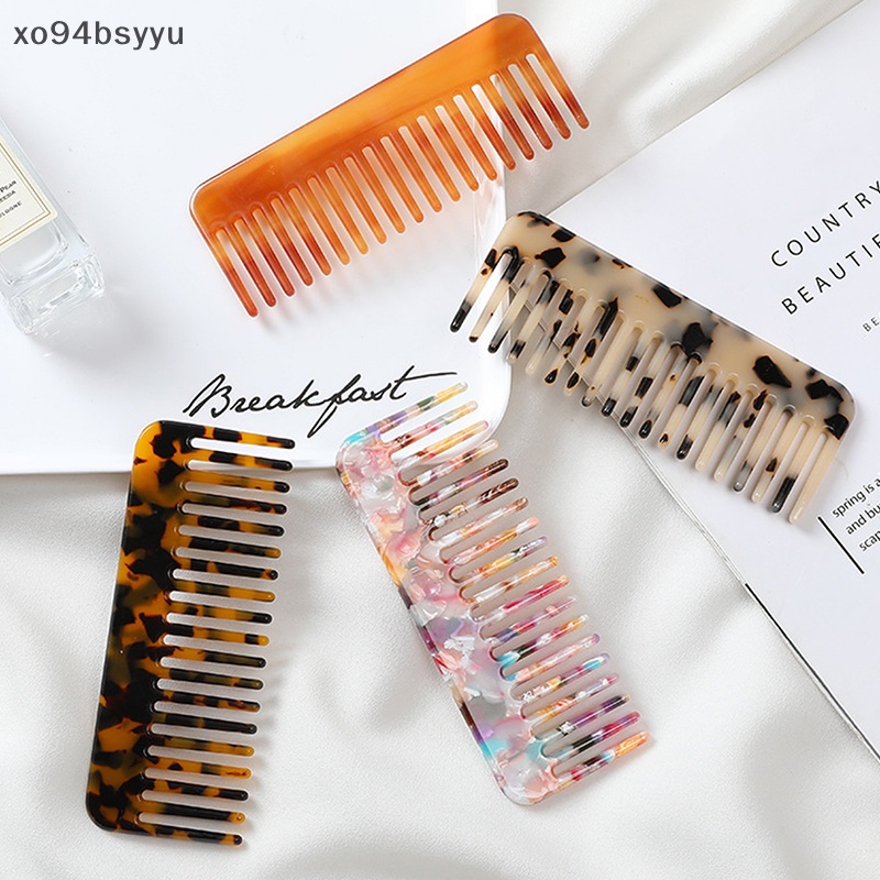 1 Lược Chải Tóc xo94bsyyu Tạo Kiểu Tóc Acetate Nhiều Màu Sắc Phong Cách Hàn Quốc