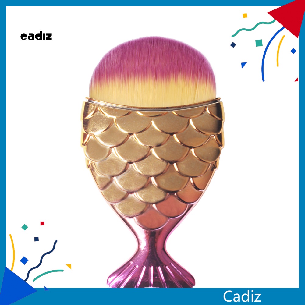 Cọ Phủi Bụi Móng Tay Đầu Lông Mềm Hình Đuôi Cá Màu Gradient