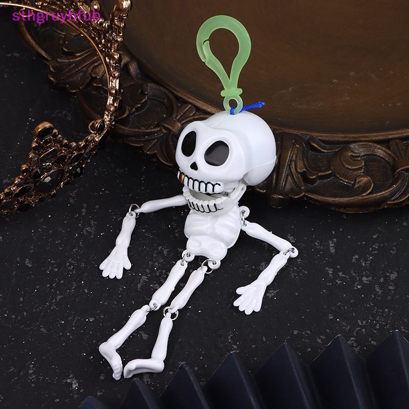 Mô Hình Đầu Lâu Dây Kéo Trang Trí Halloween