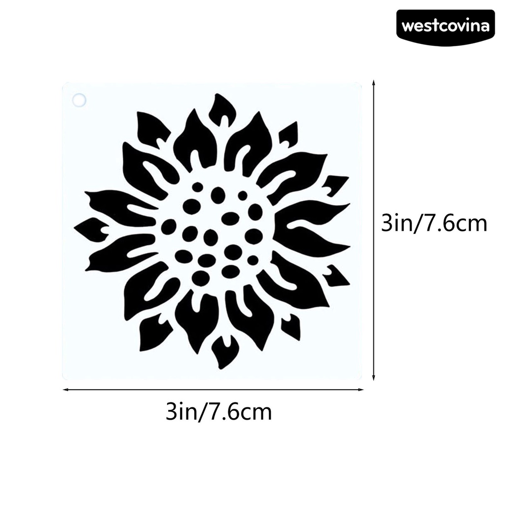 [WSTN] [WSTN]✎Bộ 60 Khuôn Vẽ Tranh Hình Hoa Lá Thú Cưng Khoét Rỗng Tái Sử Dụng Được