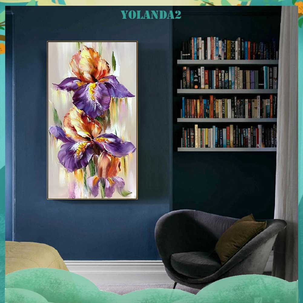 Tranh Đính Đá Kim Cương Toàn Bộ 5D DIY Hình Vẽ Hoa Trang Trí Nhà Cửa