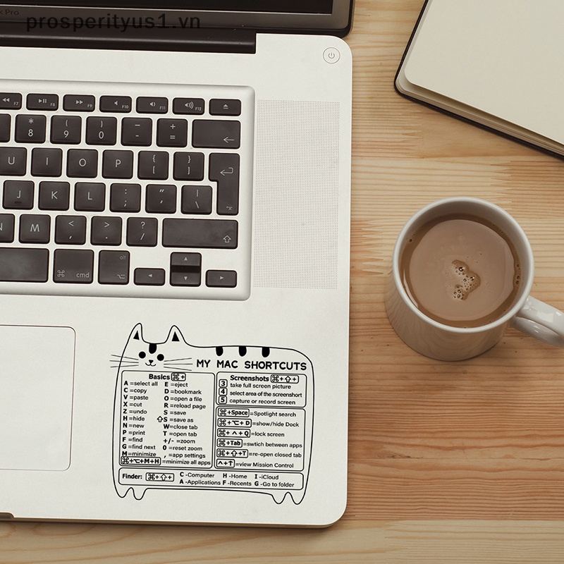 [prosperityus1] Miếng Dán Bàn Phím Tắt Máy Tính Tự Dính Cho Windows PC Laptop