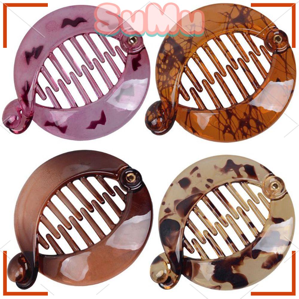 Kẹp Tóc Đuôi Ngựa Chất Liệu Acrylic Dày Dặn Chống Trượt Thiết Kế Mới Cao