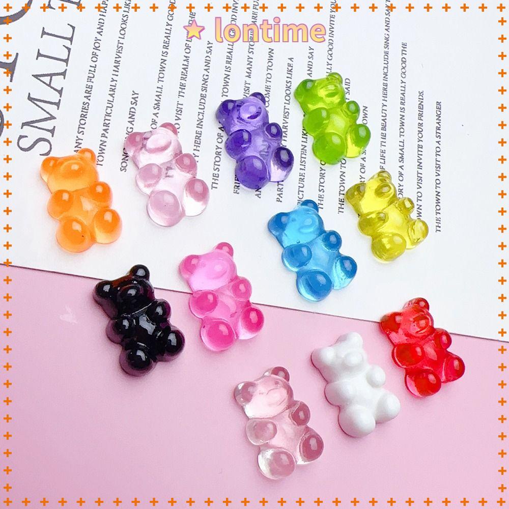 50 Phụ Kiện Treo Trong Suốt Hình Gấu Bằng Thủ Công DIY