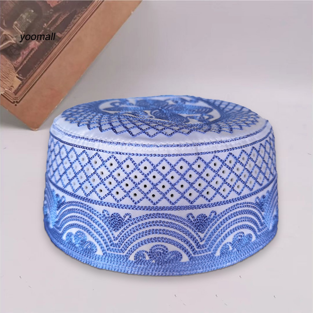 Mũ Lưỡi Trai Phẳng Thêu Họa Tiết Thổ Nhĩ Kỳ Cổ Điển Thoáng Khí Trang Trí Cho Nam