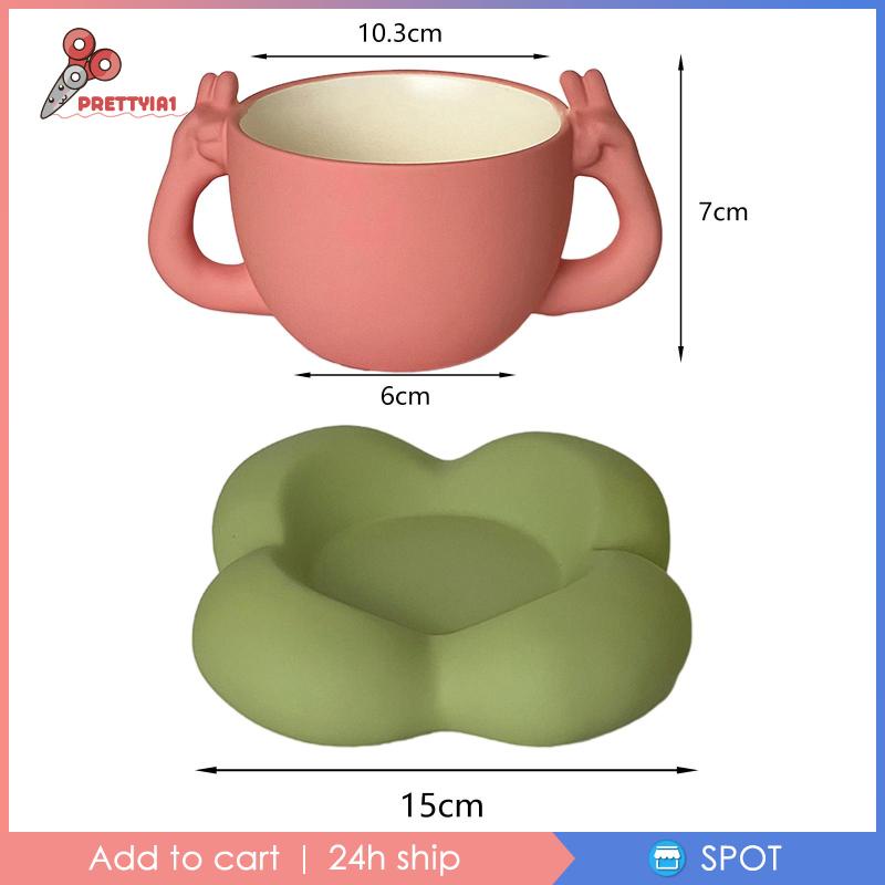 1 Cốc Sứ Uống Nước / Trà Sữa / Cà Phê Thiết Kế Độc Đáo Tiện Dụng Cho Gia Đình