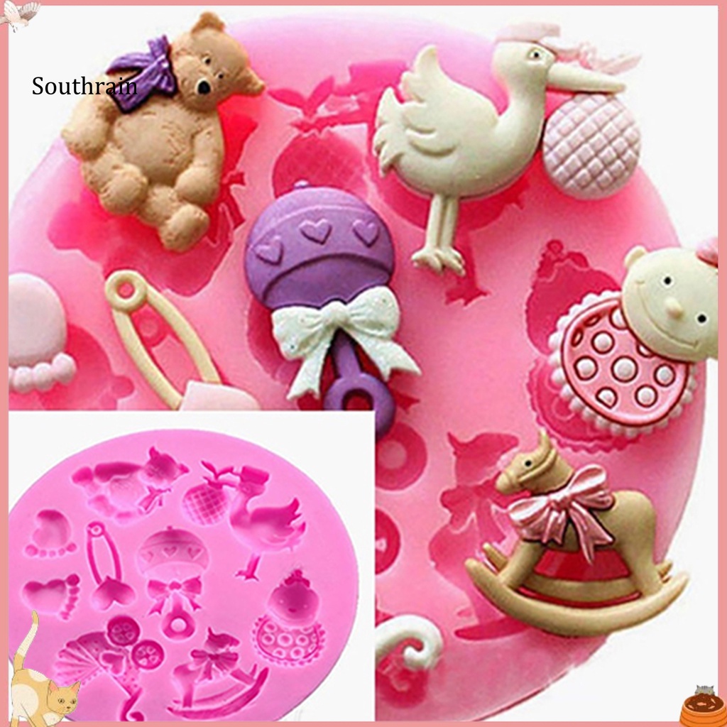 Khuôn Làm Bánh Hình Dấu Chân Gấu Thời Trang DIY