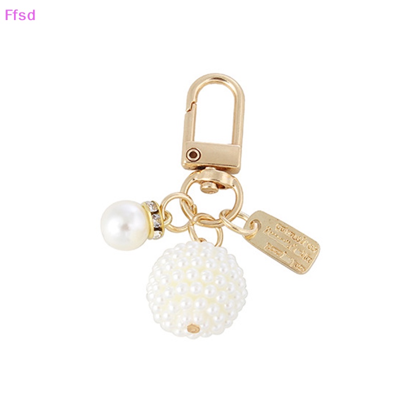 {Ffsd} Móc Chìa Khóa Hình Trái Tim Đính Ngọc Trai Nhân Tạo Đơn Giản Sáng Tạo Trang Trí Túi Xách * Bán Chạy Cho Nữ