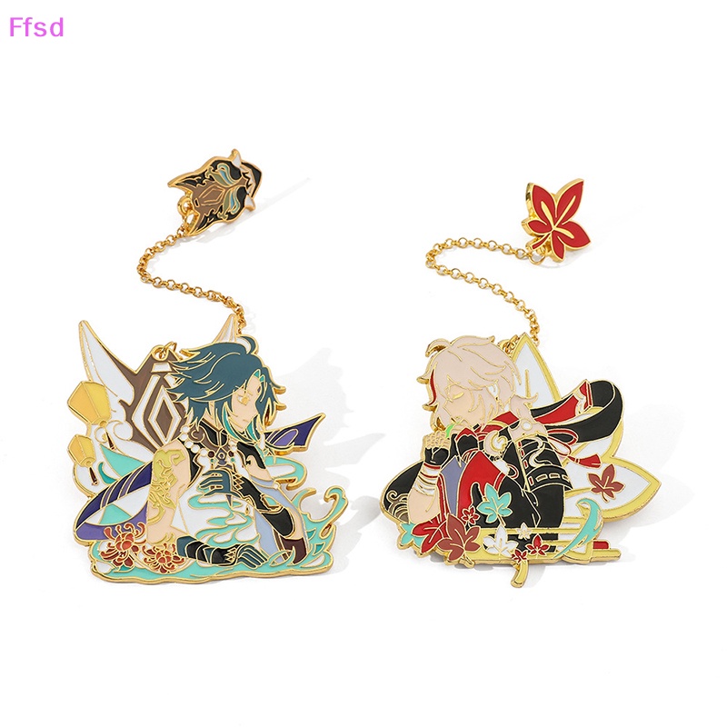 {Ffsd} Huy Hiệu Cài Áo Bằng Kim Loại Hình Game Genshin Hoạt Hình Làm Quà Tặng Trang Sức / Túi Xách Corsage * Bán Chạy