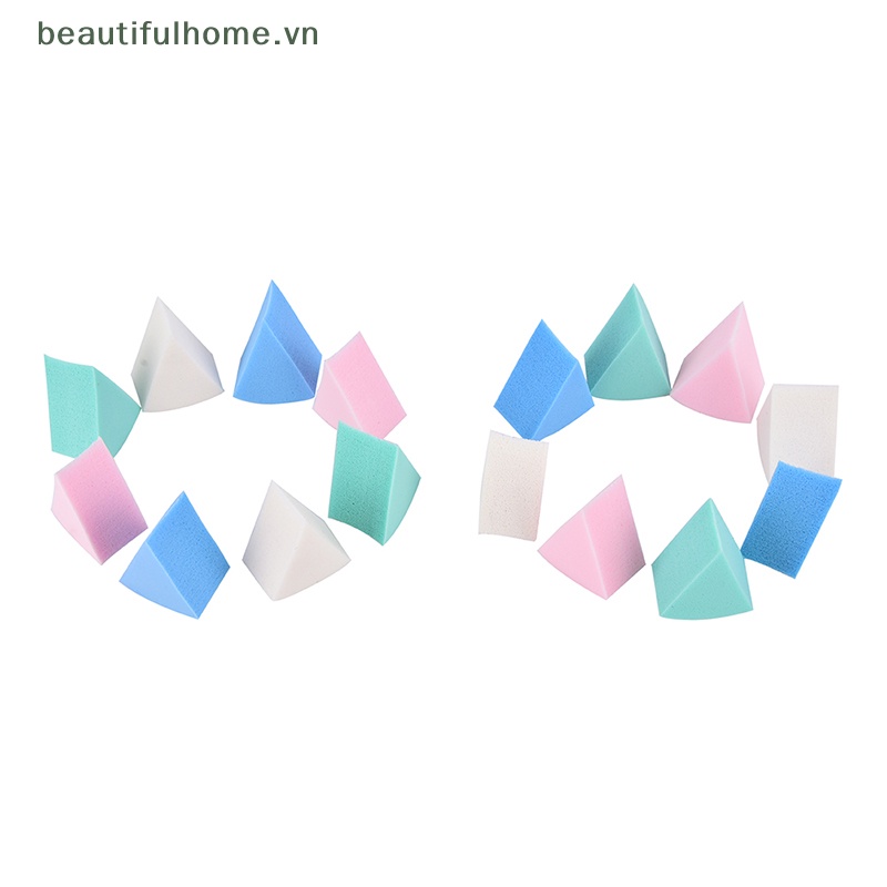 Set 8 Mút Trang Điểm Hình Tam Giác Mềm Mại Tiện Dụng