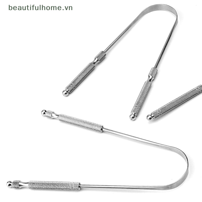 1 Dụng Cụ Nạo Làm Sạch Lưỡi Bằng Thép Không Gỉ