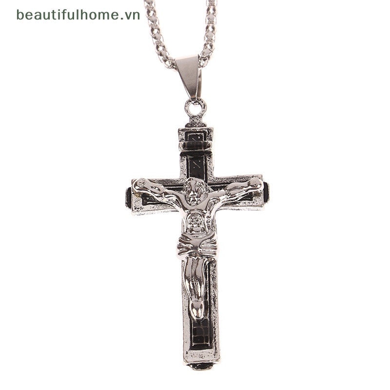 [beautifulhome] Mặt Dây Chuyền Hình Thánh Giá Thiết Kế Sáng Tạo Phong Cách Retro Giản Dị Làm Quà Tặng [beauty