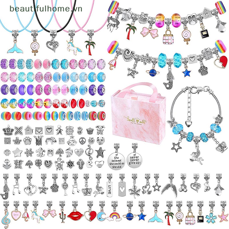 1 Bộ Hạt Charm Bằng Hợp Kim Dùng Làm Trang Sức DIY