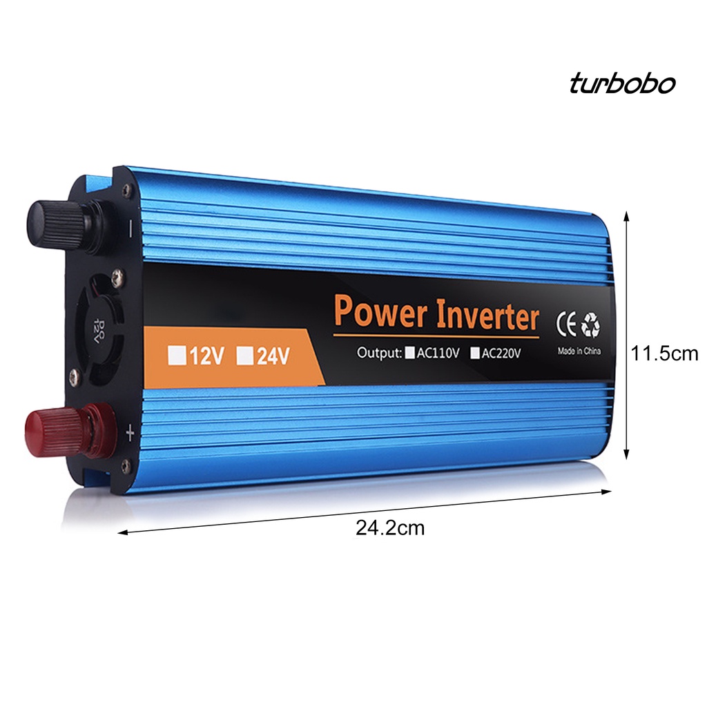 Bộ Chuyển Đổi Nguồn Điện 1600W 12 / 24 / 48 / 60V Sang 220V Cho Xe Hơi