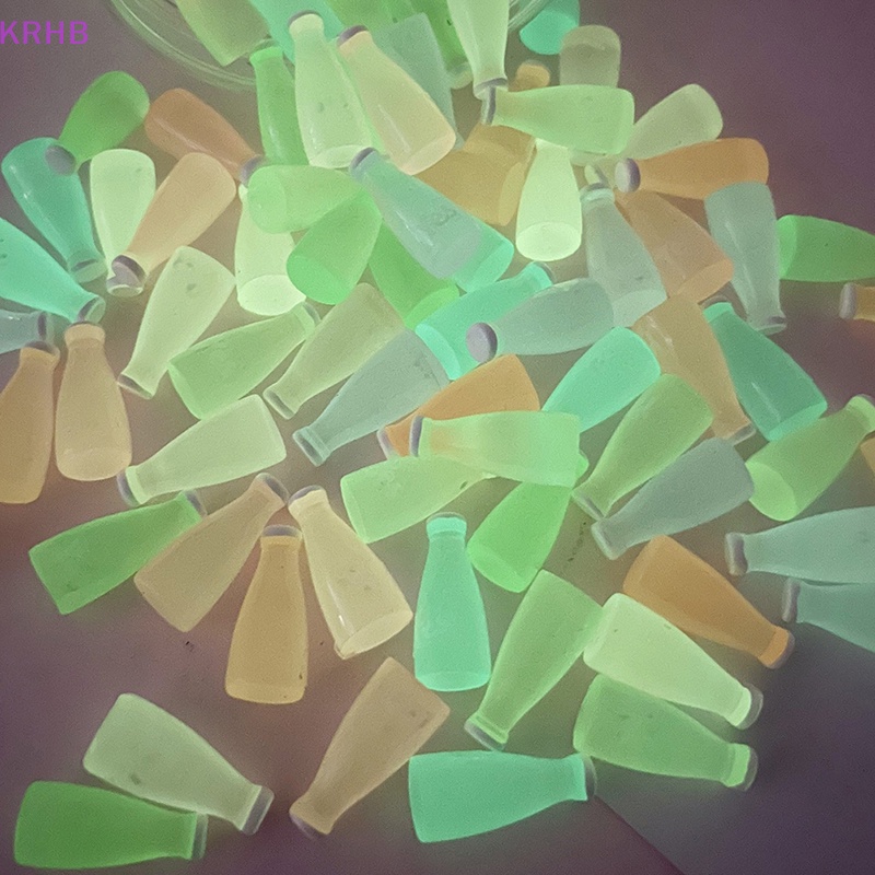 Set 5 Chai Kem Nhỏ Dạ Quang Dùng Làm Trang Sức / Điện Thoại Di Động DIY Mới