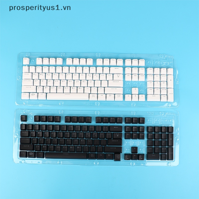 1 Nắp Nhựa ABS 104 Phím Phong Cách Hàn Quốc Dành Cho Bàn Phím Cơ Chơi Game prosperityus1