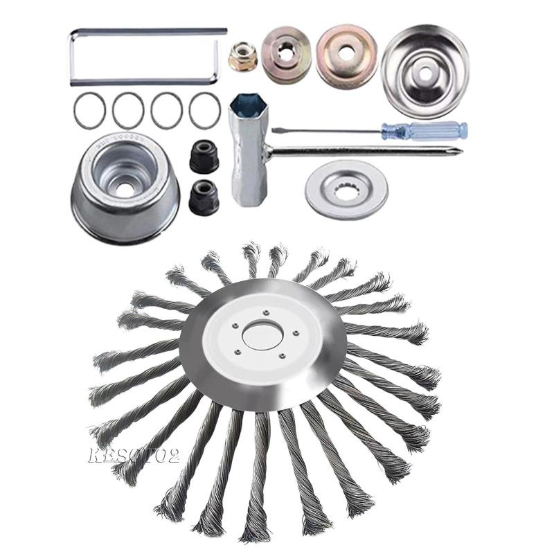 [Kesoto2] Đầu Cắt Bằng Dây Thép Dạng Xoay Cho Máy Cắt Cỏ Bàn Chải Loggers