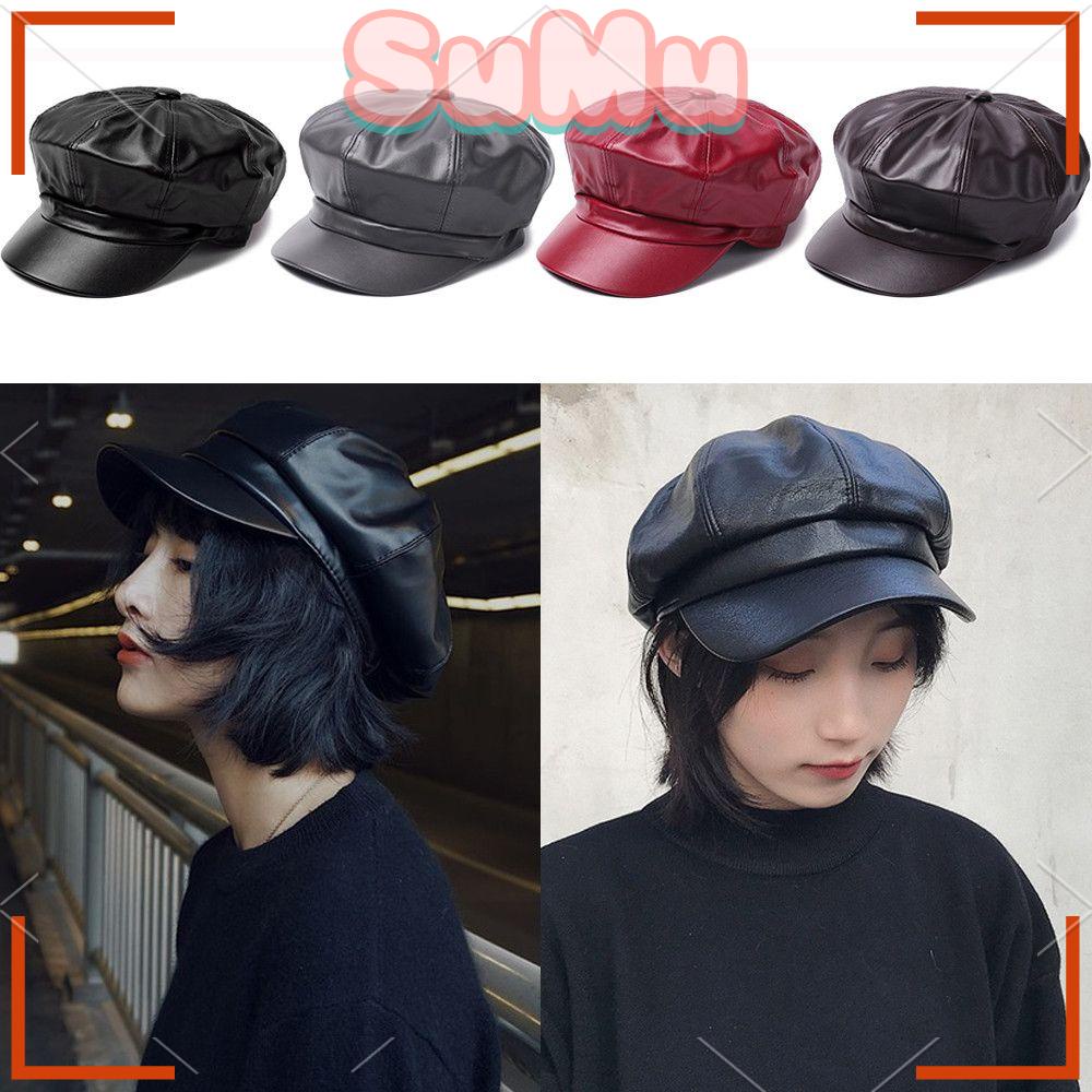 Mũ Beret Lưỡi Vịt Màu Trơn Thanh Lịch Thời Trang