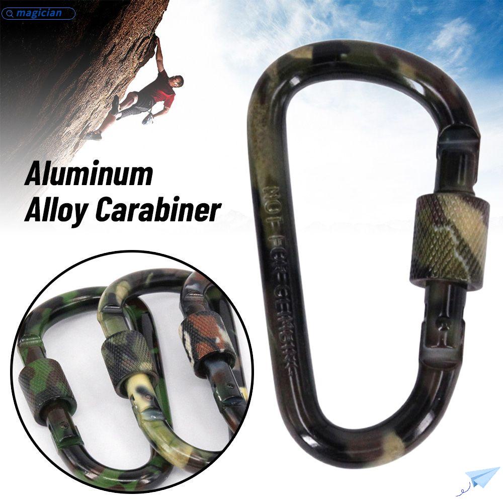 2 Móc Khóa Leo Núi Bằng Hợp Kim Nhôm Màu Đen