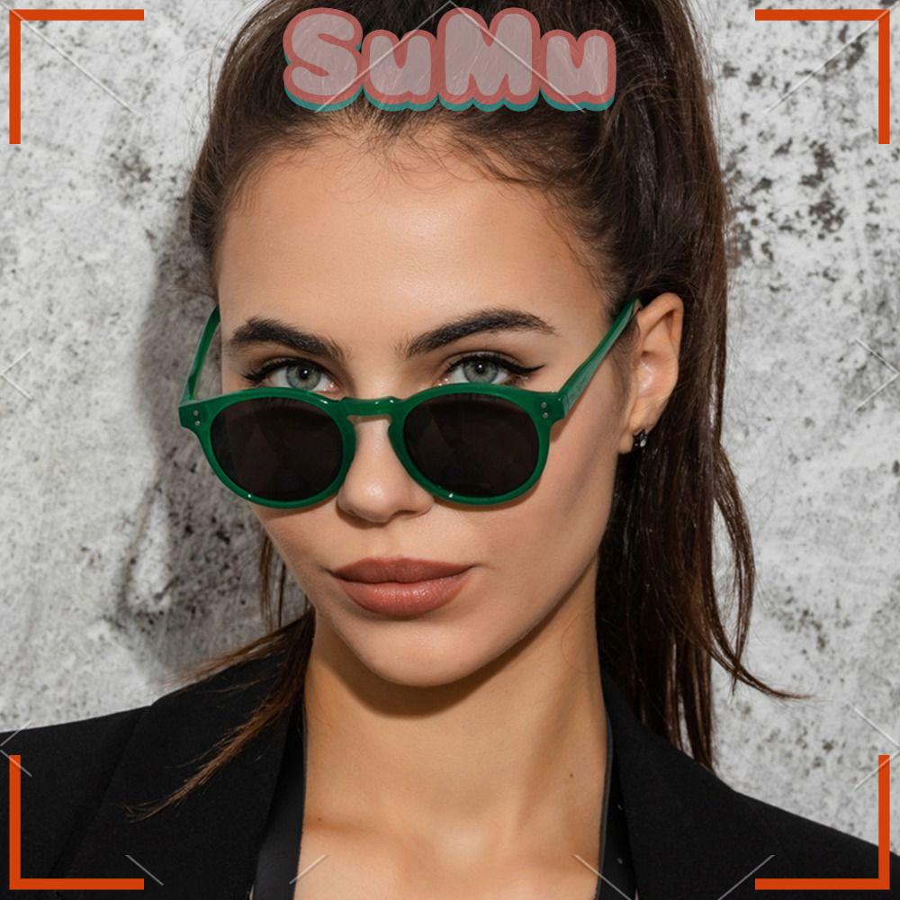 Kính Mát Gọng Tròn Chống Tia UV400 Phong Cách Retro Thời Trang