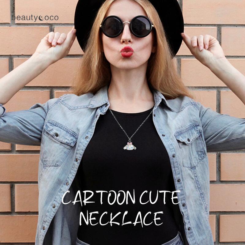 Beautycoco🍊Sanrio Vòng cổ Mặt Hình Chú Chó Kuromi Đáng Yêu Dành Cho Nữ,vòng cổ cặp đôi,sinh viên vòng cổ