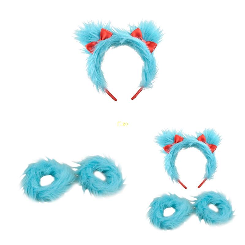 Flgo Vòng Đeo Tay Hóa Trang Hình Tai Thú Nhồi Bông Đáng Yêu Dành Cho Người Lớn