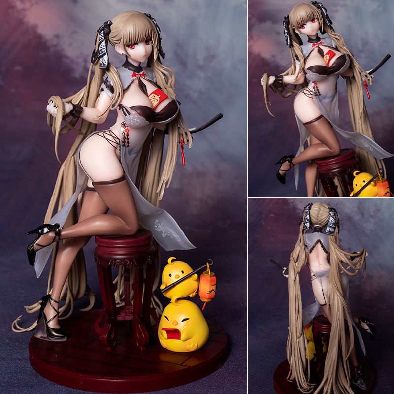 Azur Lane Mô Hình Nhân Vật Anime Cô Gái Mặc Sườn Xám Đáng Yêu