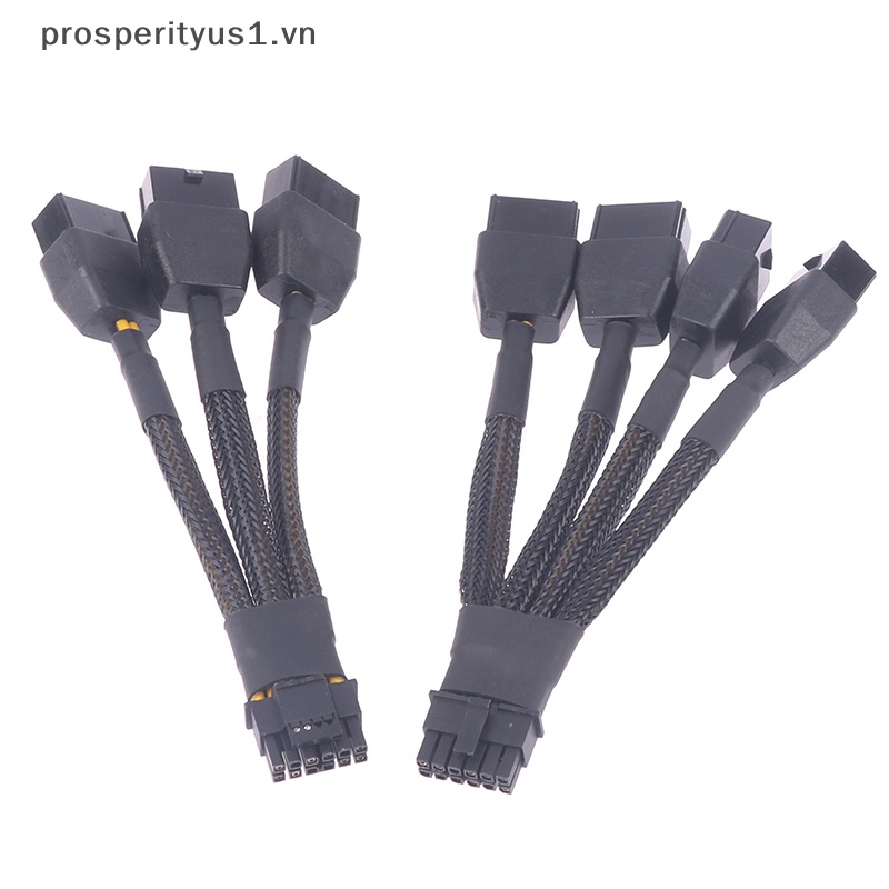 Đầu Nối Chuyển Đổi GPU RTX4090 RTX4080 series 16AWG 4x8pin 3x8pin Sang 16P (12 + 4) Pcie 5.0 Chuyên Dụng