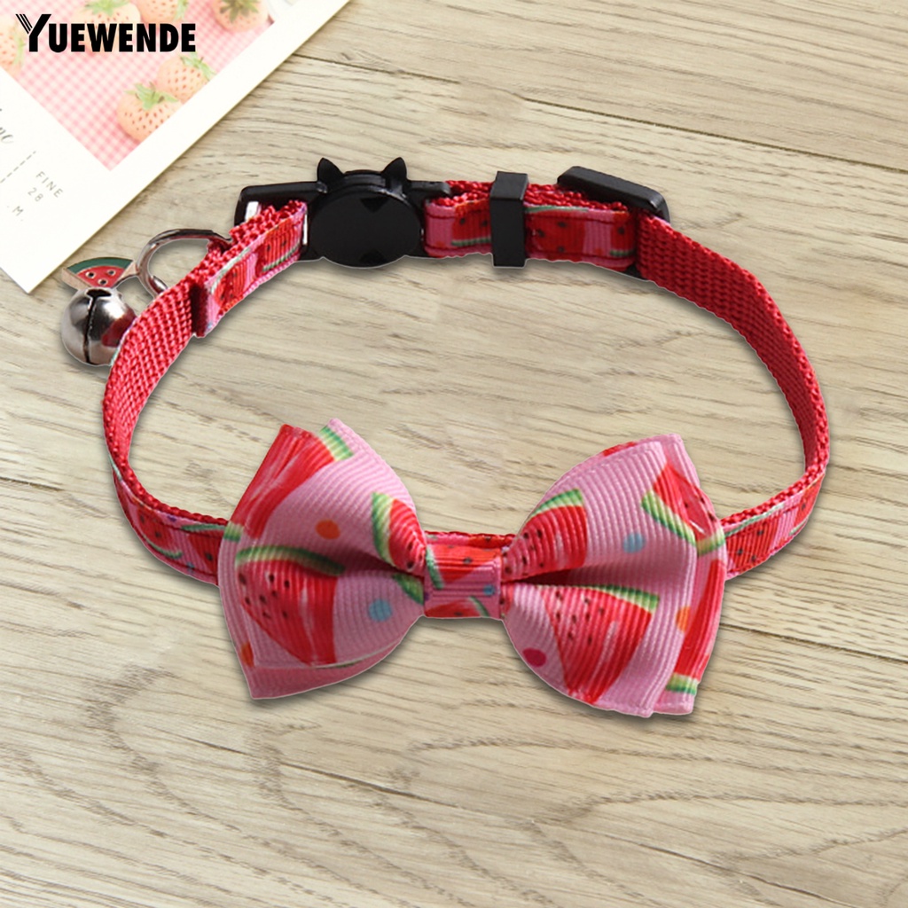 Vòng Cổ Gắn Nơ Thân Thiện Với Da Có Thể Tháo Rời Cho Thú Cưng