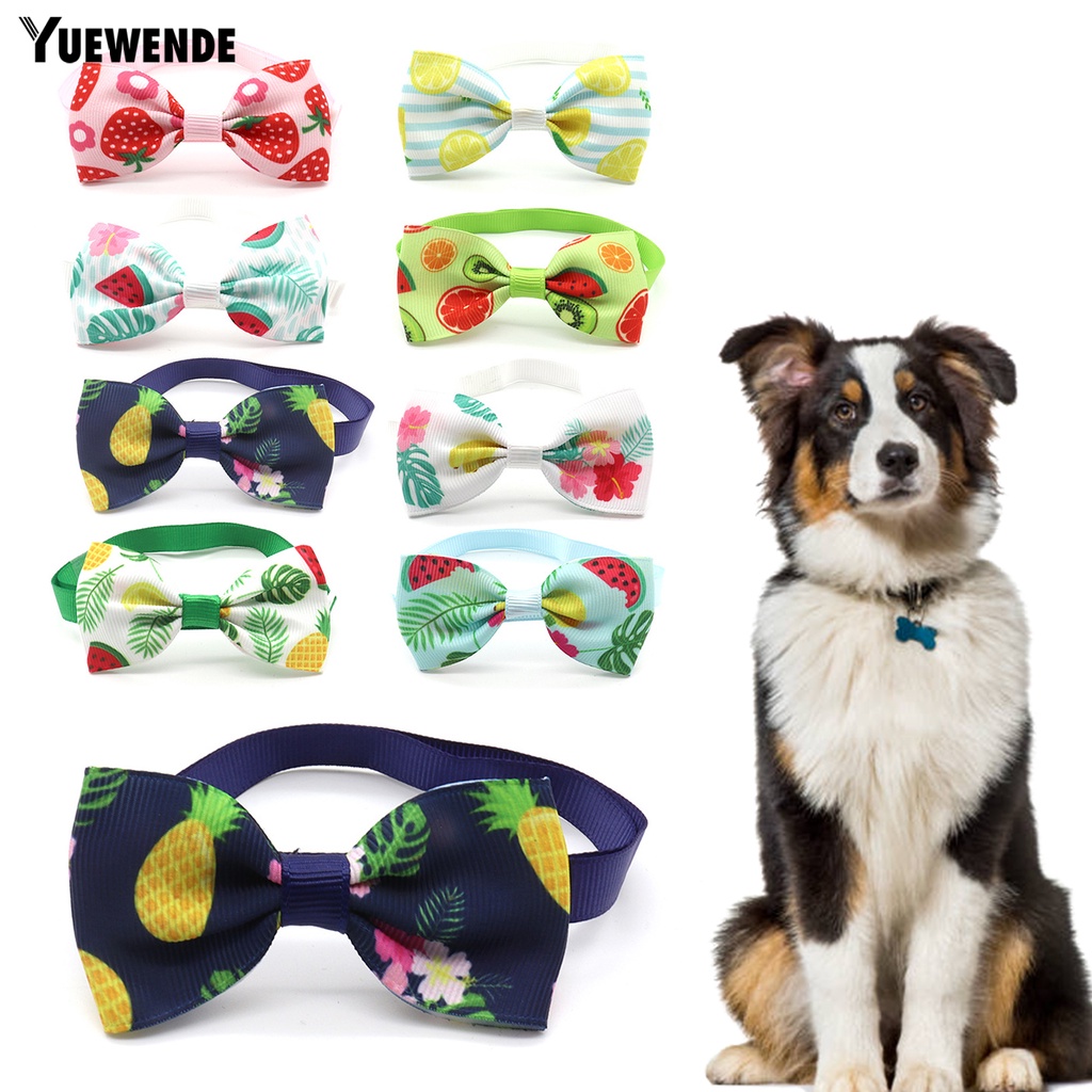 Yq.e Phụ Kiện Vòng Cổ Thắt Nơ In Họa Tiết Chấm Bi Dễ Sử Dụng Trang Trí Dành Cho Thú Cưng