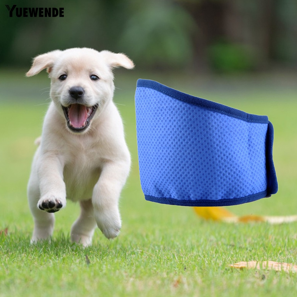 Yq.e Khăn Choàng Cổ Hình Tam Giác Làm Mát Thoáng Khí Có Thể Điều Chỉnh Nhiệt Độ Thời Tiết Mùa Hè Cho Thú Cưng