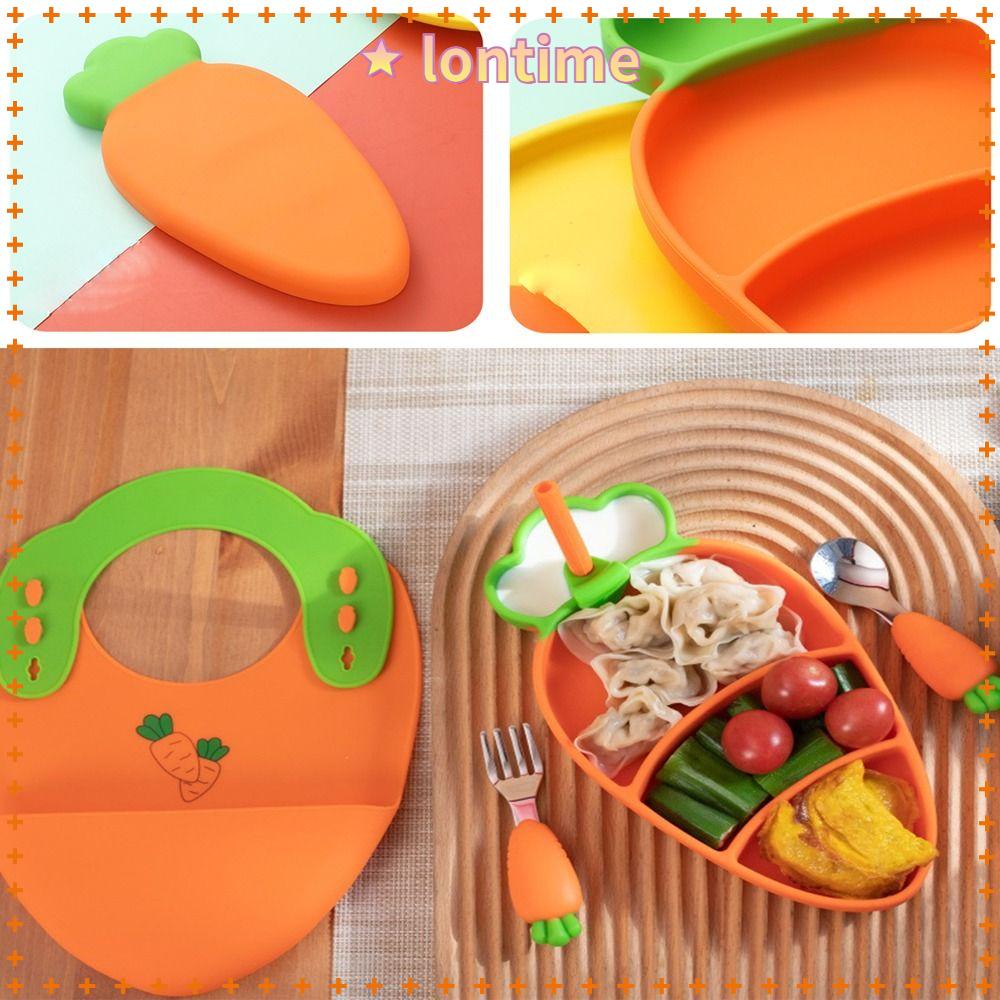 Khay Silicone Đựng Thức Ăn Cho Bé Hình Củ Cà Rốt Dễ Thương