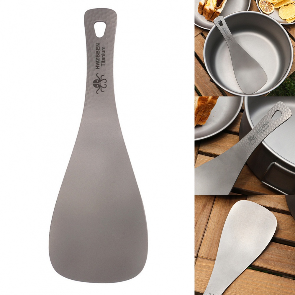 1 Muỗng Titan Nguyên Chất 19.5 * 7cm / 7.7 * 2.8in Aptx. 73g / 0.2lb