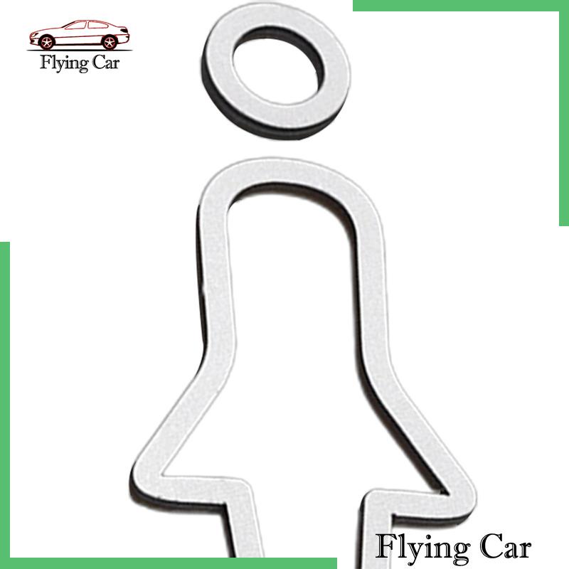 [Lzdjfmy2] Set 2 Bảng Hiệu Toilet Phong Cách Bắc Âu Trang Trí Khách Sạn / Phòng Tắm Không Cần Khoan Lỗ