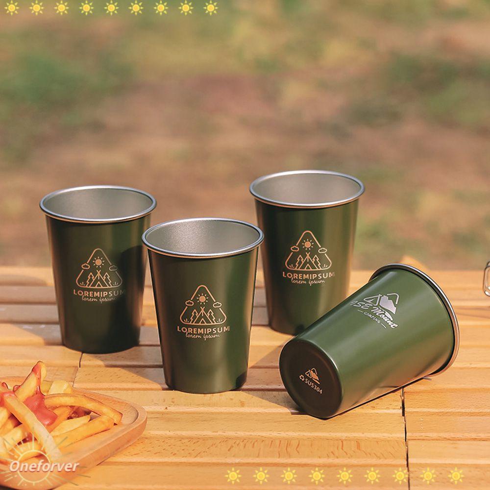 Cốc Uống Cà Phê Bằng Thép Không Gỉ Thiết Kế Nhỏ Gọn Tiện