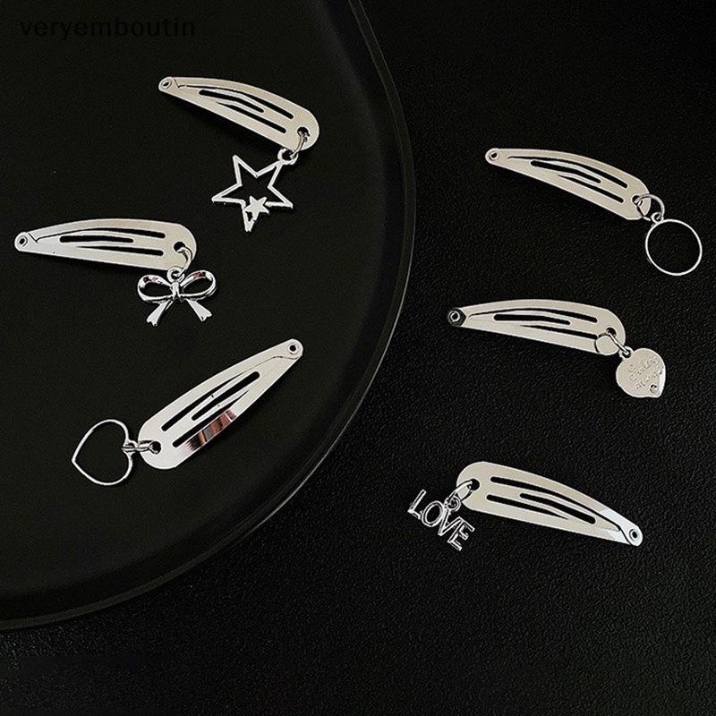 Set 2 Kẹp Tóc Nơ Bằng Kim Loại Thời Trang Cho Nữ